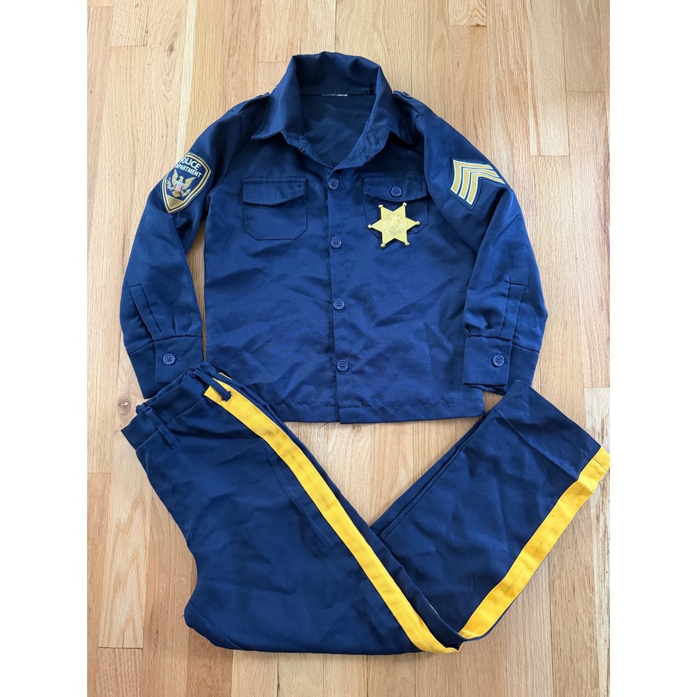 Spirit Halloween Kids Police Officer Costume Set Navy Blue Child S 4-6